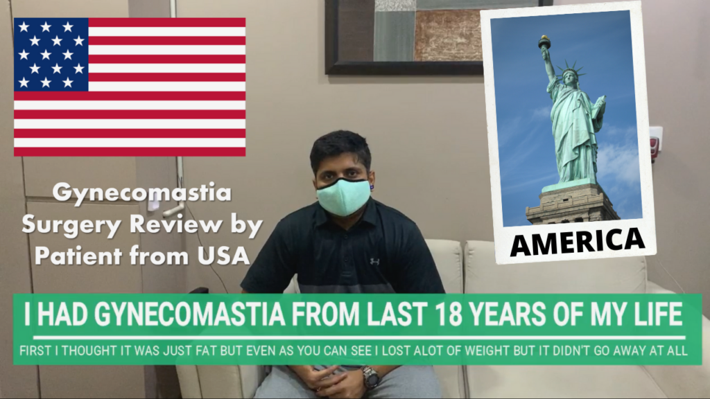 Patient from (USA) United States of America came to India to get rid of his Gynecomastia by Dr. Arth
