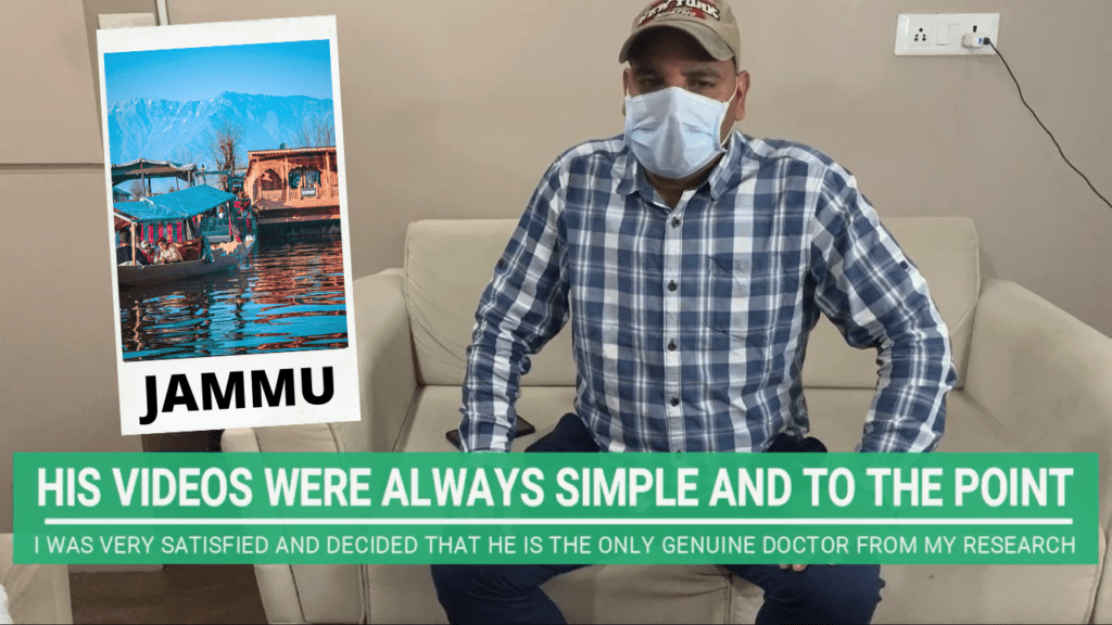 Patient from Jammu came to Ahmedabad for his Gynecomastia Surgery performed by Dr Arth Shah