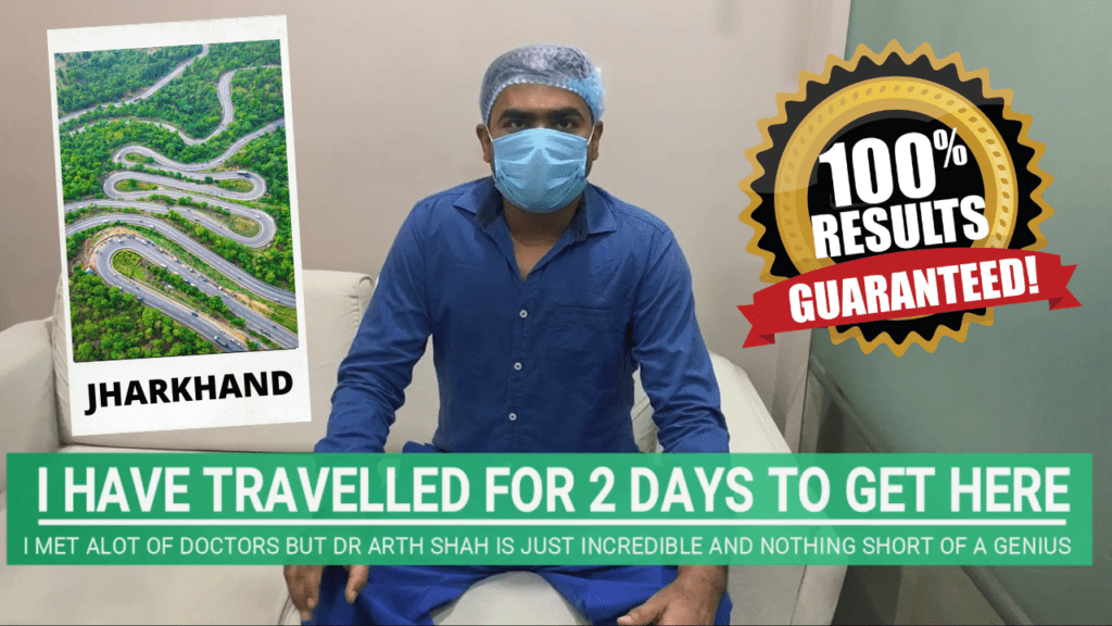 A patient from Jharkhand came to Ahmedabad,Gujarat for Gynecomastia surgery